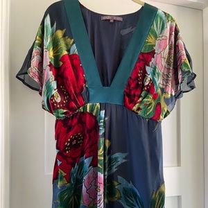 Hale Bob Silk Velvet Burnout Top